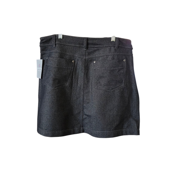 ATHLETA Women's Size L Bettona Skort Denim‎ Look Stretch Skort Skirt - Picture 4 of 10